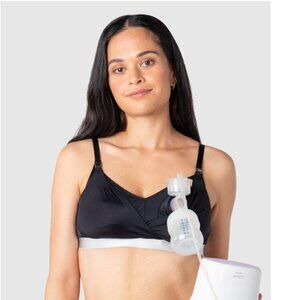 Black Nursing & Pumping Bra with Magenetic Clips , Hotmilk Lingerie, 34DD